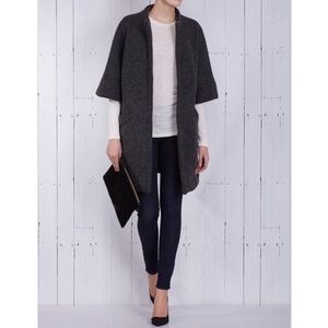 Emerson Fry Wool Topper Coat in Iron Pebble